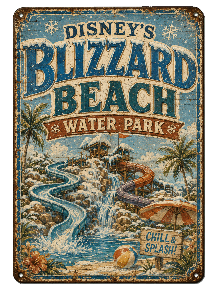 Disney's Blizzard Beach Water Park sign