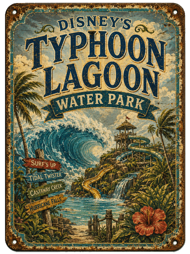 Disney's Typhoon Lagoon Water Park sign