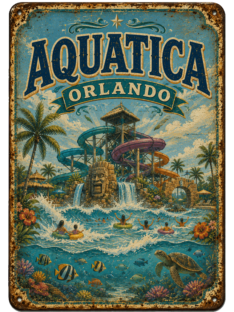 Aquatica Orlando sign