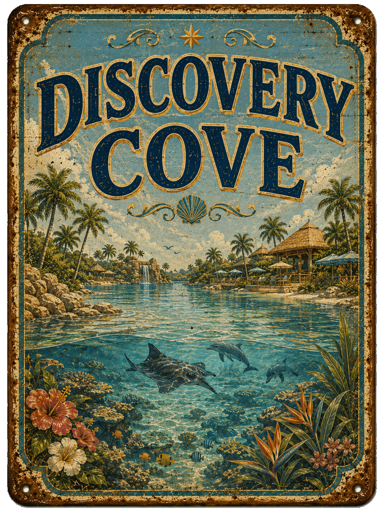 Discovery Cove sign