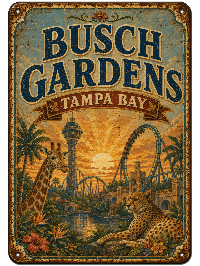 Busch Gardens Tampa Bay sign