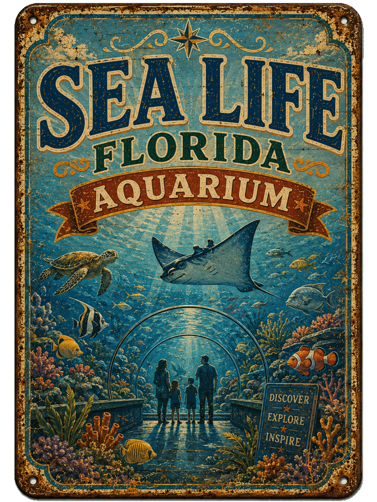 SEA LIFE Florida Aquarium sign