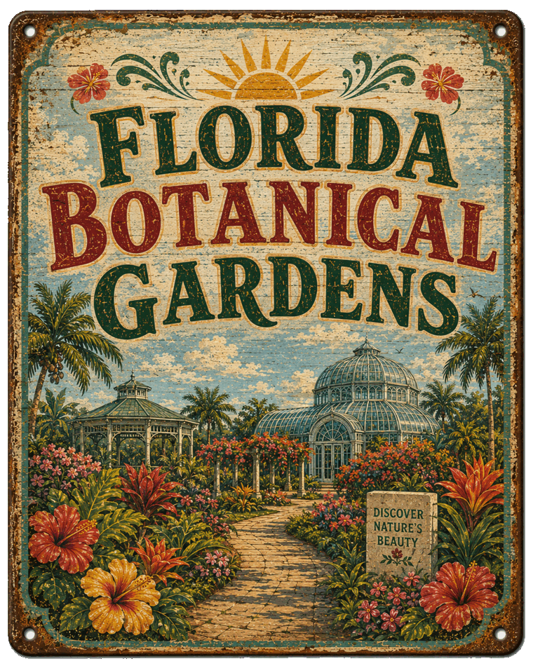 Florida Botanical Gardens sign