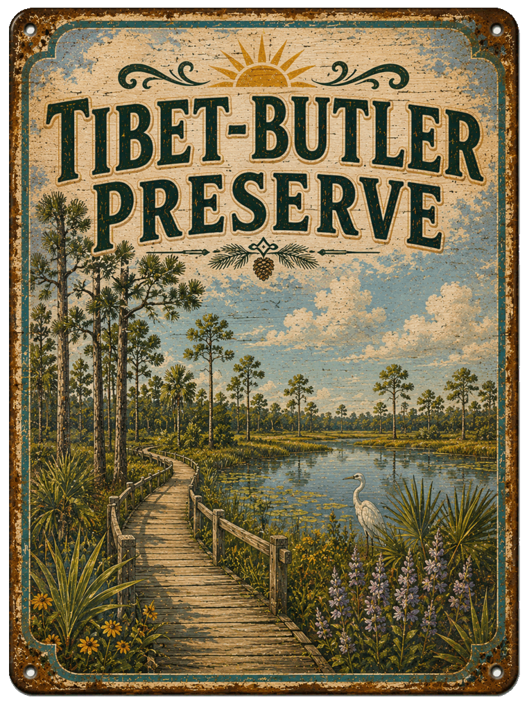 Tibet-Butler Preserve sign