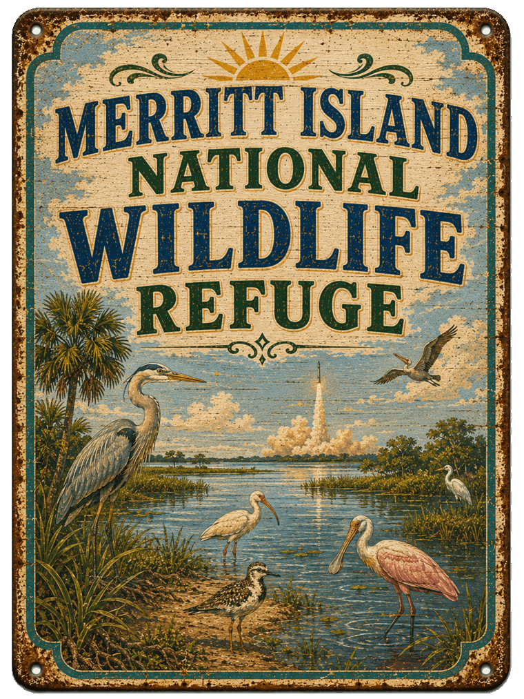 Merritt Island National Wildlife Refuge sign