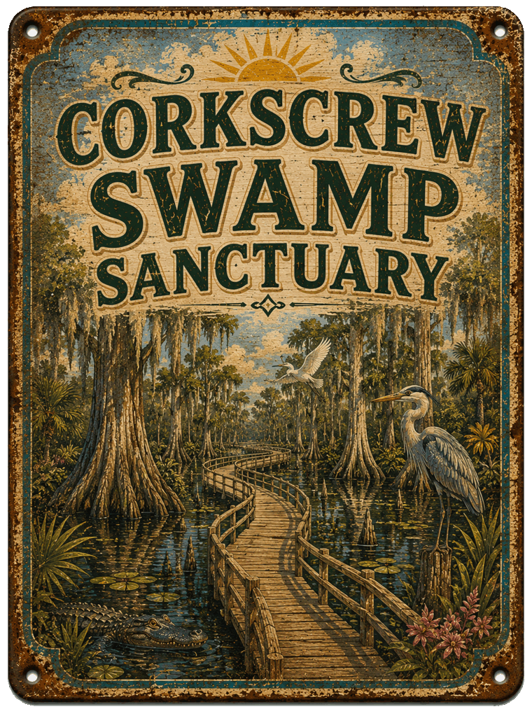 Corkscrew Swamp Sanctuary sign