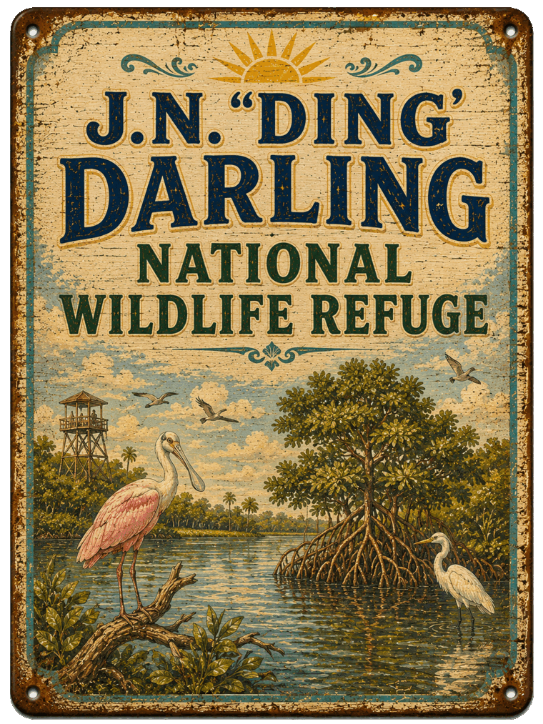 J.N. 'Ding' Darling National Wildlife Refuge sign