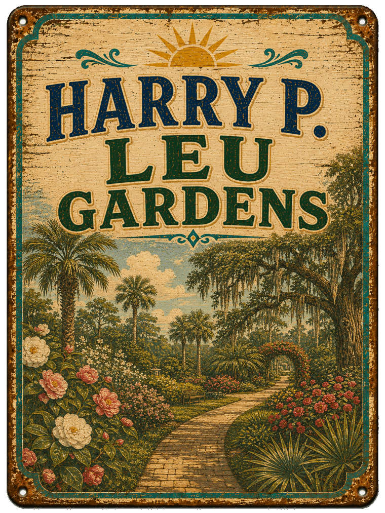 Harry P. Leu Gardens sign