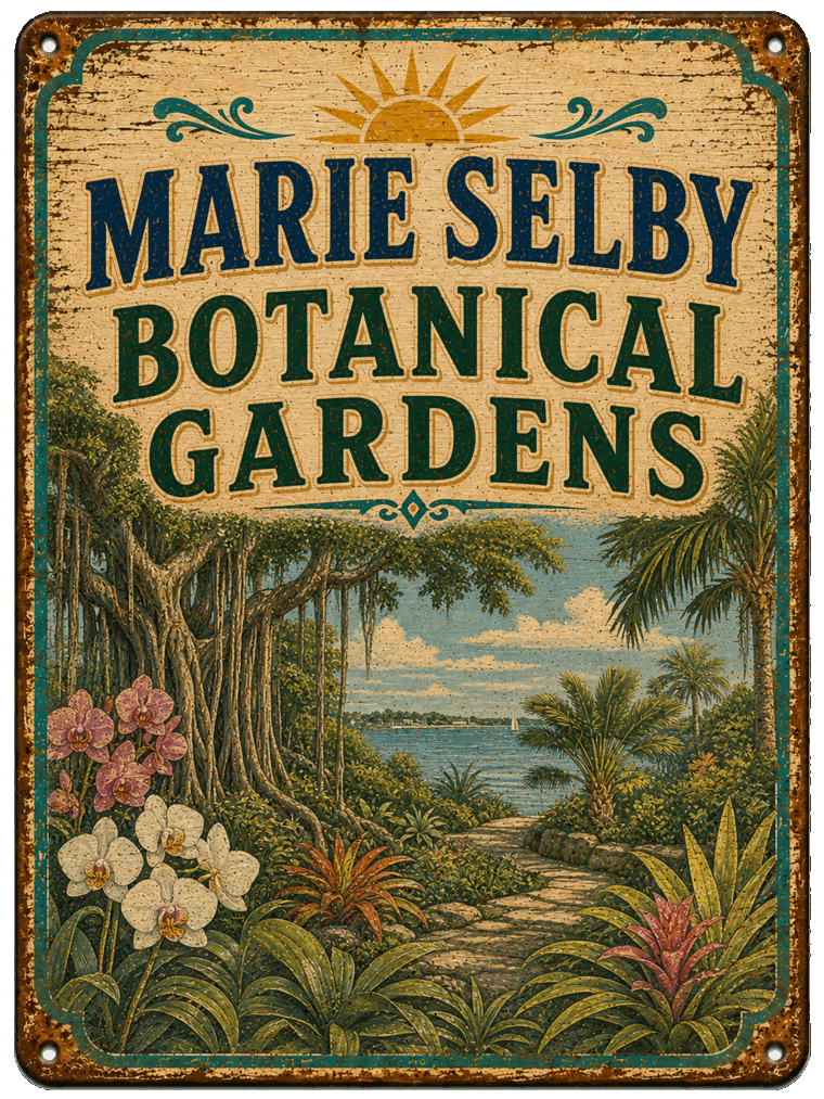 Marie Selby Botanical Gardens sign
