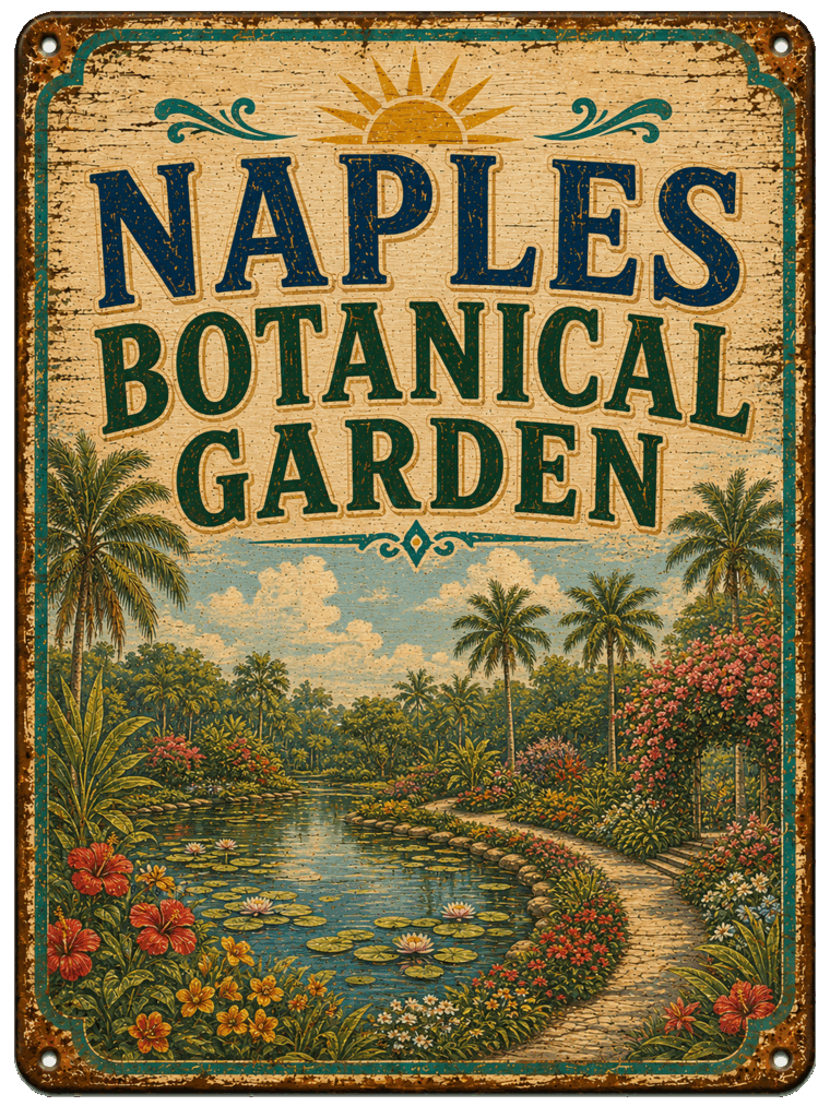 Naples Botanical Garden sign