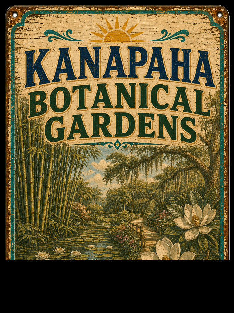 Kanapaha Botanical Gardens sign