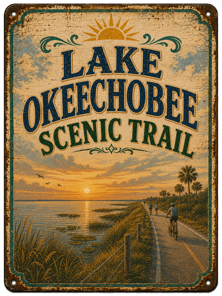 Lake Okeechobee Scenic Trail sign