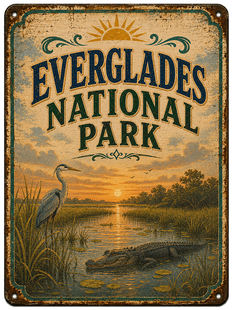 Everglades National Park sign