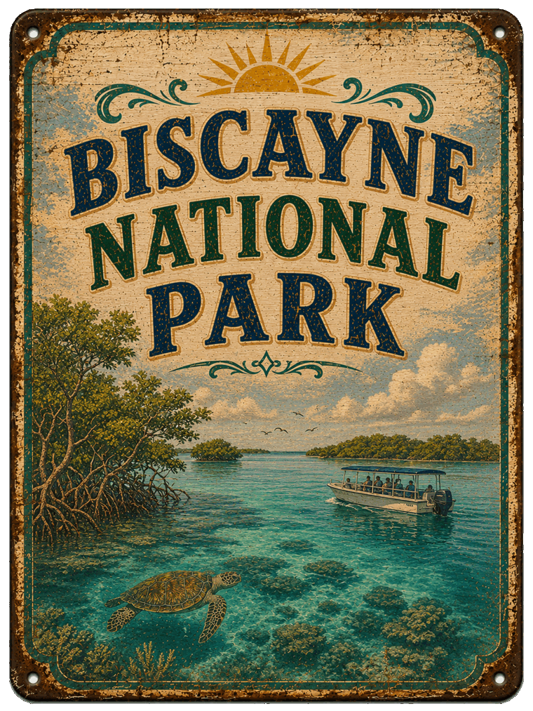 Biscayne National Park sign