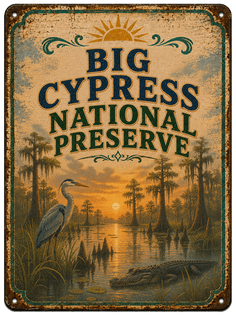 Big Cypress National Preserve sign